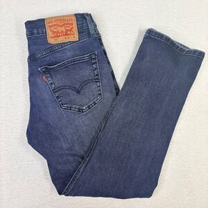 Levis 505 Regular Fit Blue Wash Denim Jeans Mens 30x32 Measures 32x29.5 Casual